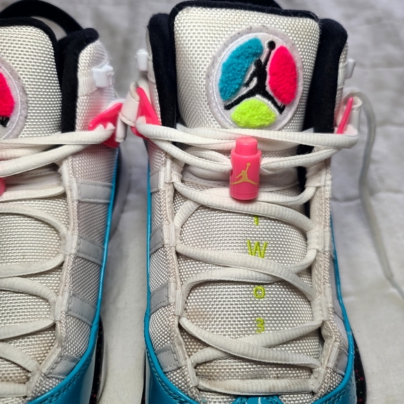 2019 Jordan 6 Rings Blue Fury Cyber size 8  Hightop - Picture 14 of 16